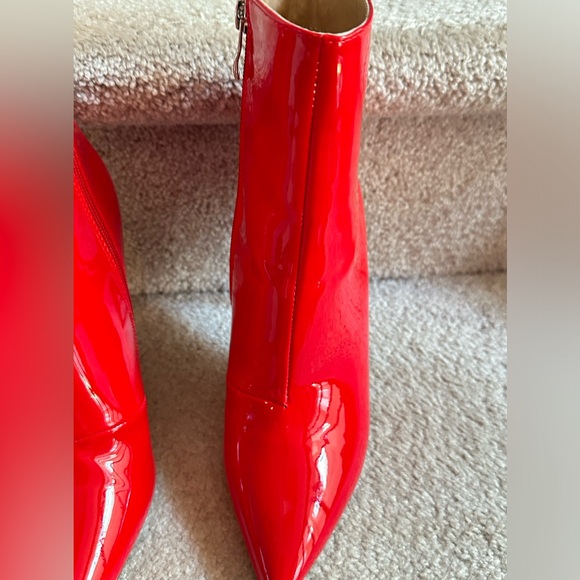Never Worn - Red Patent Leather Booties - Sz 8.5 - Picture 8 of 11